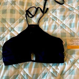Black bikini top